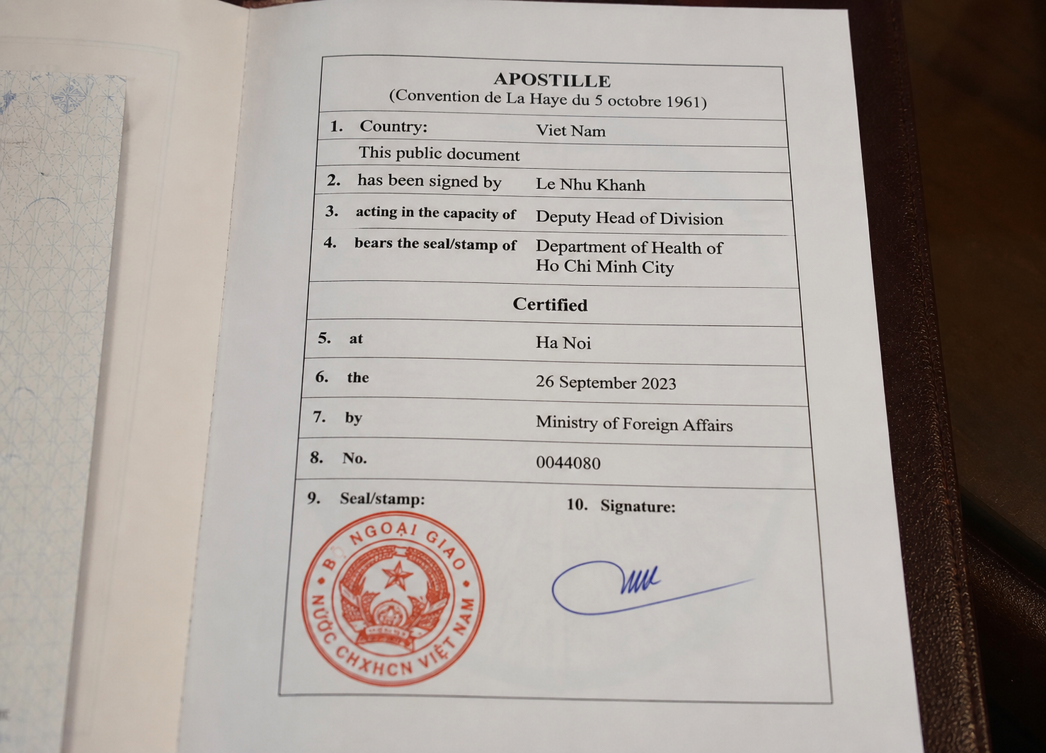 Apostille Certificate là gì?