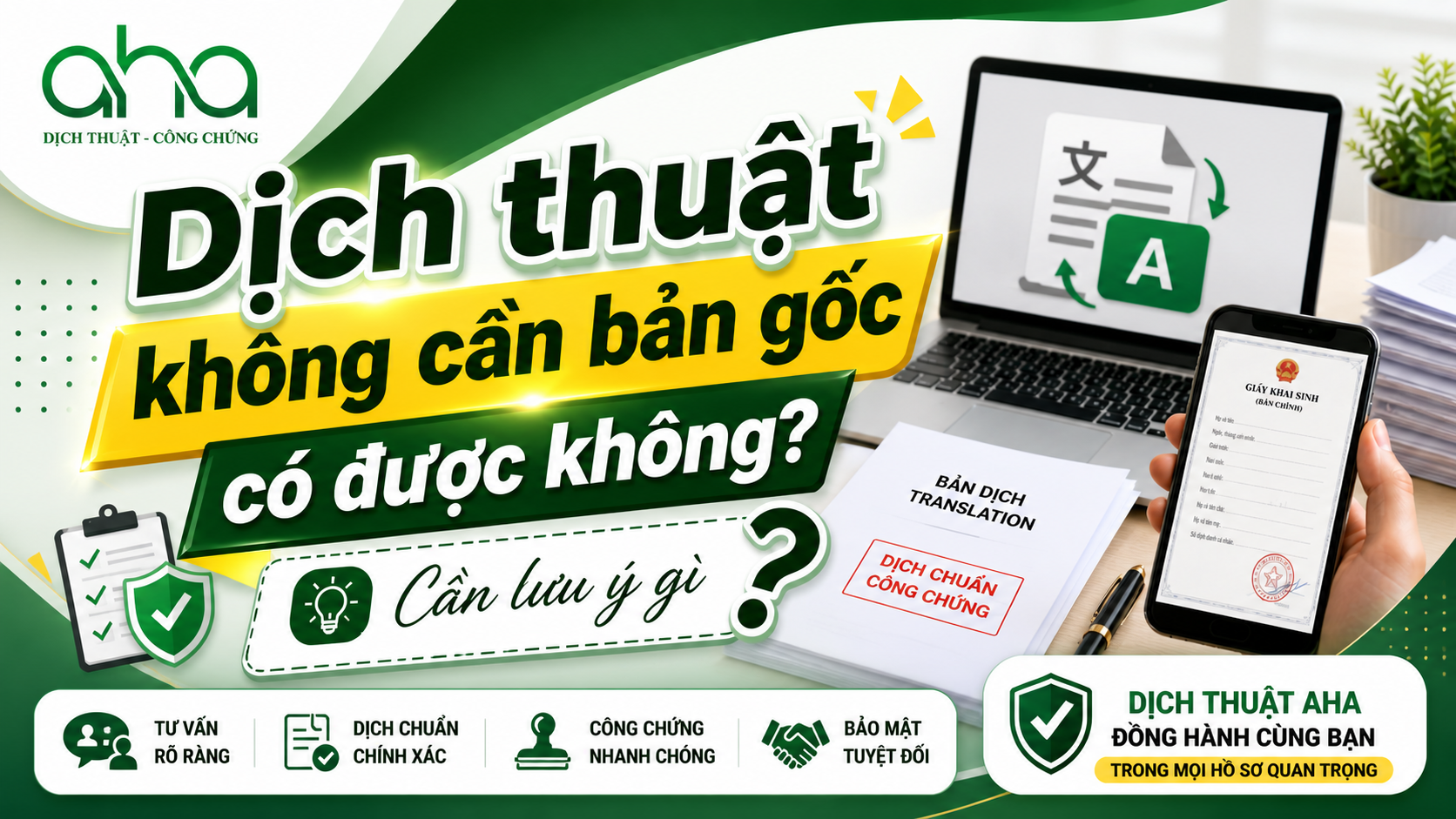 Dịch thuật không cần bản gốc có được không? Cần lưu ý gì