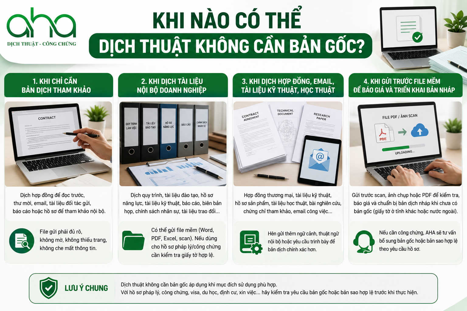 Khi nào có thể dịch thuật không cần bản gốc?