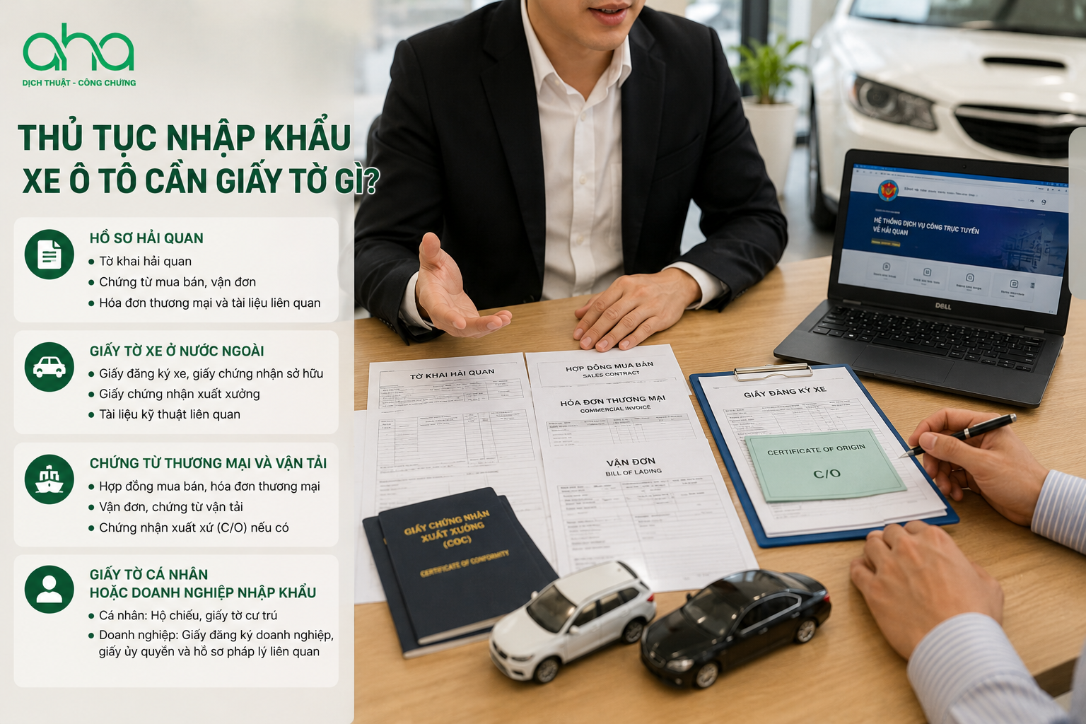 Thủ tục nhập khẩu xe ô tô cần giấy tờ gì?