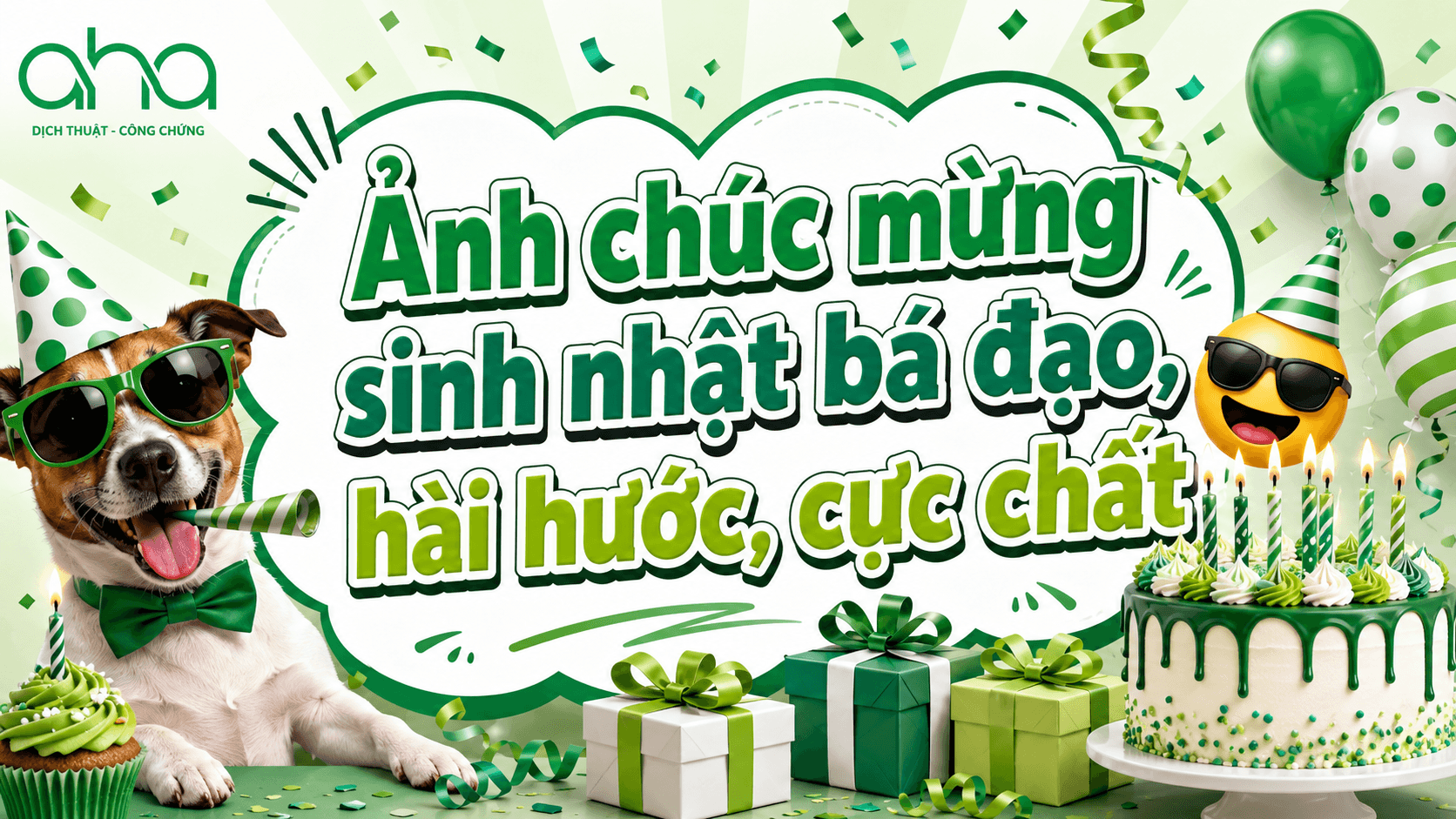 Ảnh chúc mừng sinh nhật bá đạo, hài hước, cực chất
