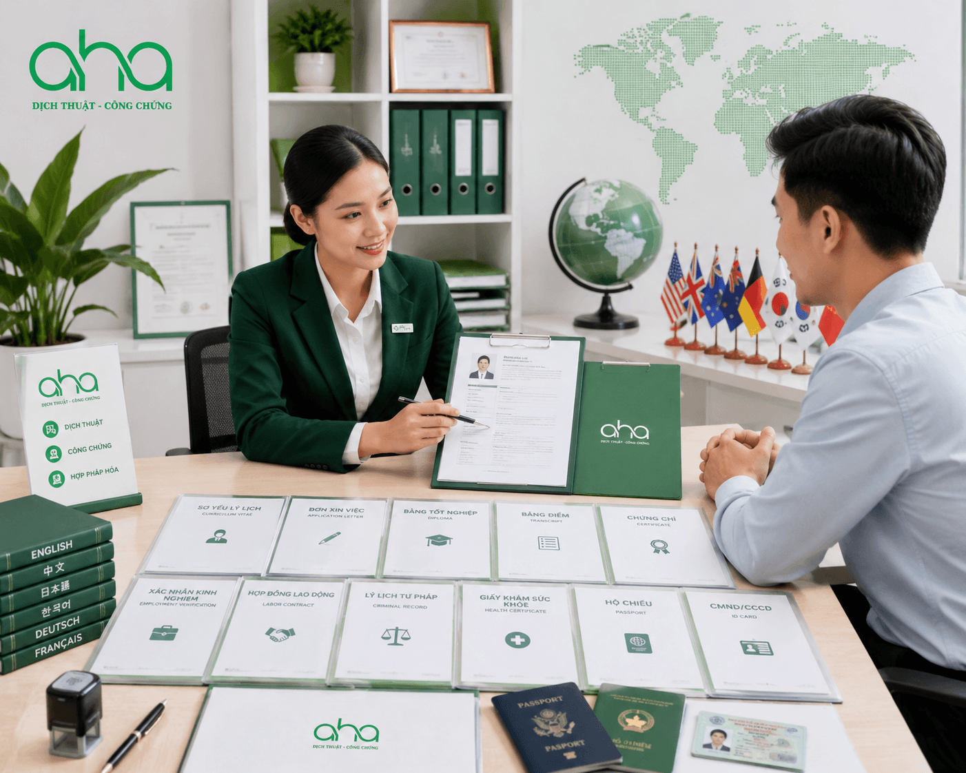 Dịch Thuật AHA hỗ trợ gì cho hồ sơ xin việc?