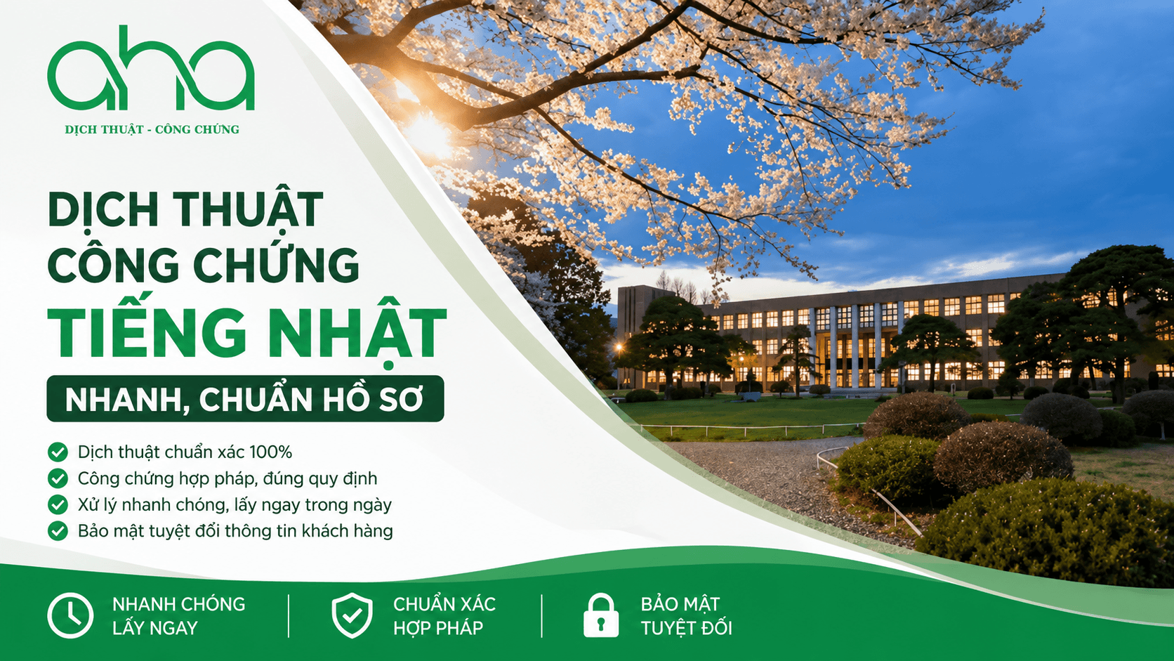 Dịch thuật công chứng tiếng Nhật nhanh, chuẩn hồ sơ
