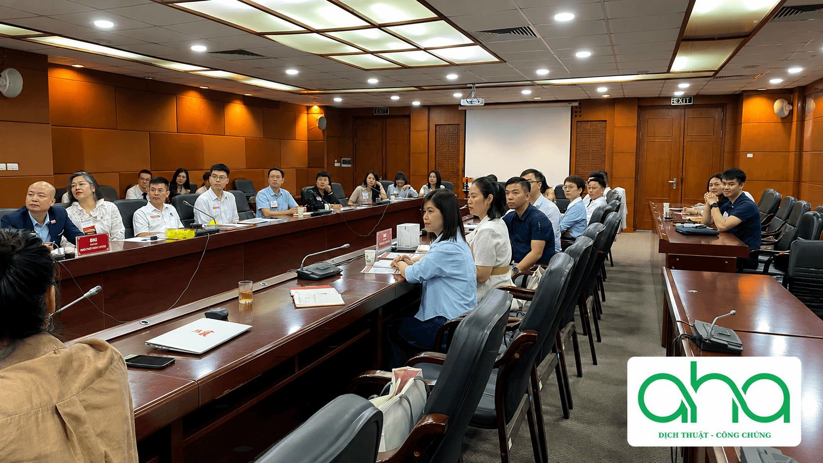 Toàn cảnh buổi họp kết nối doanh nghiệp BNI Action của Dịch thuật AHA
