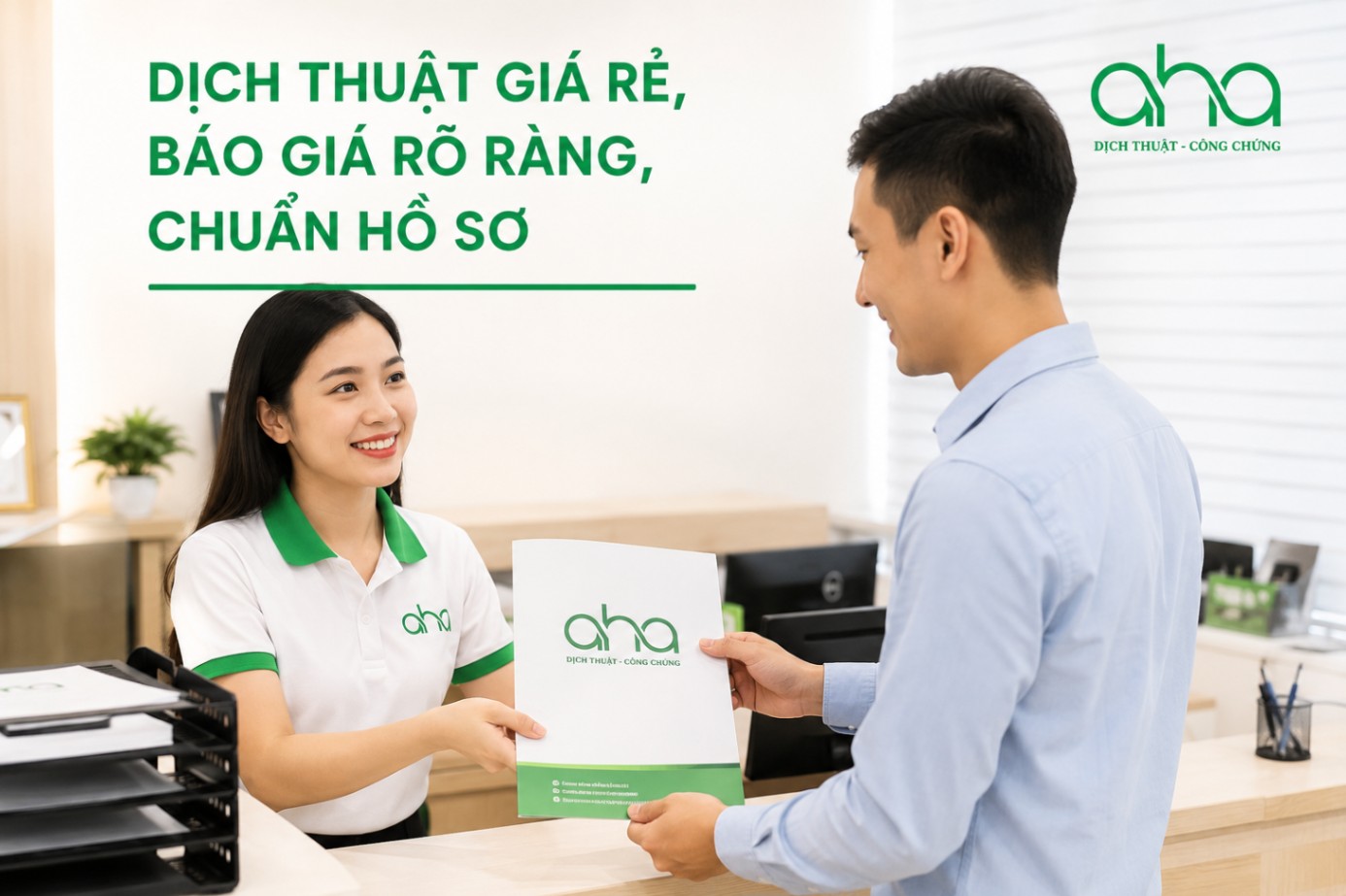 Dịch thuật giá rẻ, báo giá rõ ràng, chuẩn hồ sơ
