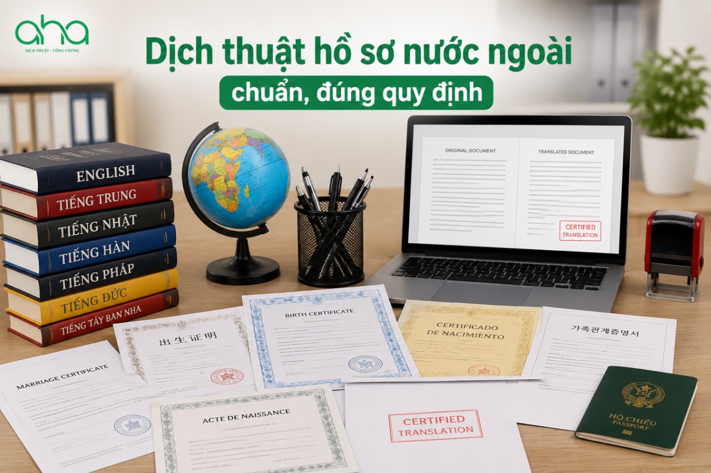 Dịch thuật hồ sơ nước ngoài chuẩn, đúng quy định