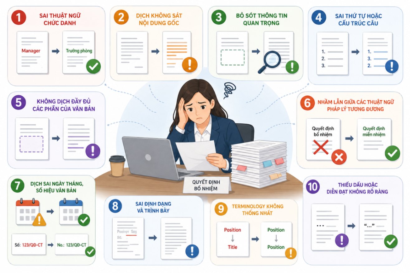 Dịch quyết định bổ nhiệm cho hồ sơ giấy phép lao động