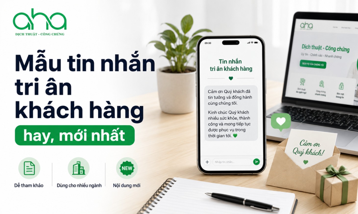 Mẫu tin nhắn tri ân khách hàng hay, mới nhất