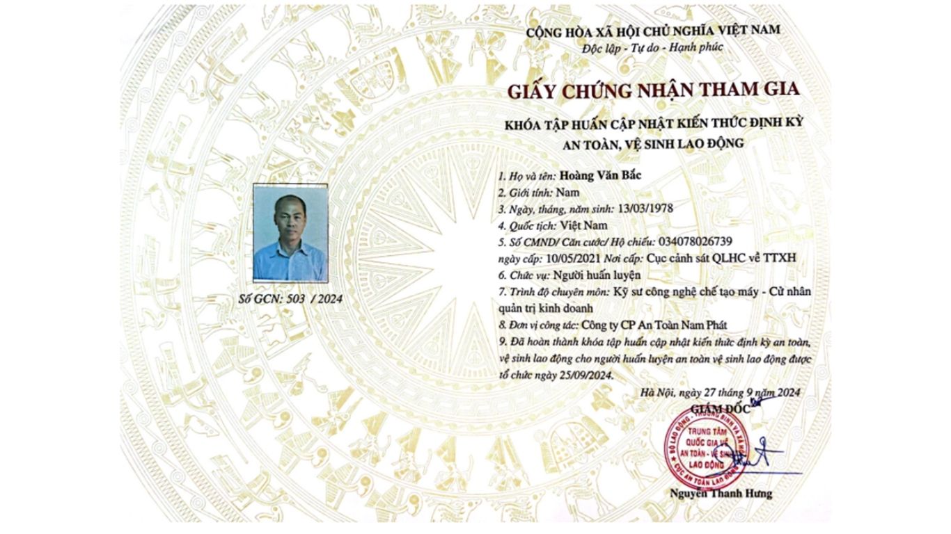 Chứng Chỉ An Toàn Lao Động 2025 Quy Định, Đối Tượng, Thủ Tục