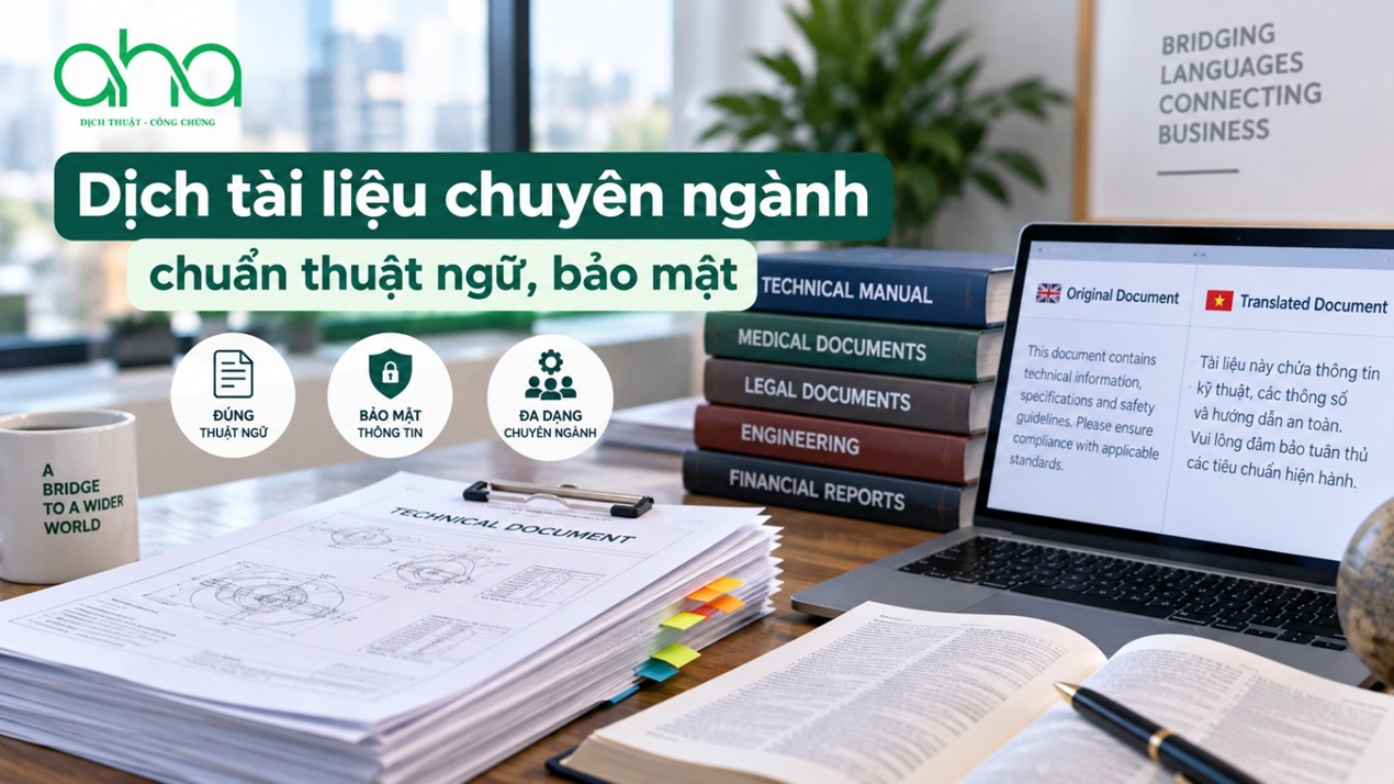 Dịch tài liệu chuyên ngành chuẩn thuật ngữ, bảo mật