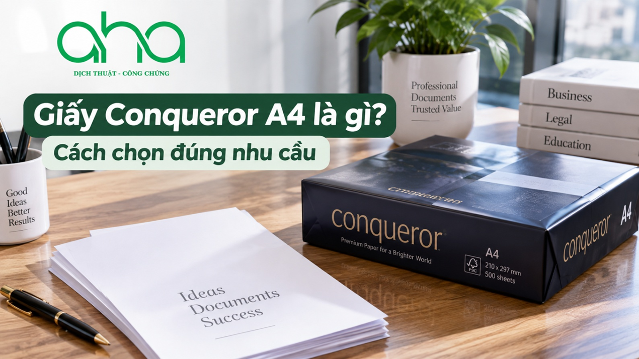 Giấy Conqueror A4 là gì? Cách chọn đúng nhu cầu