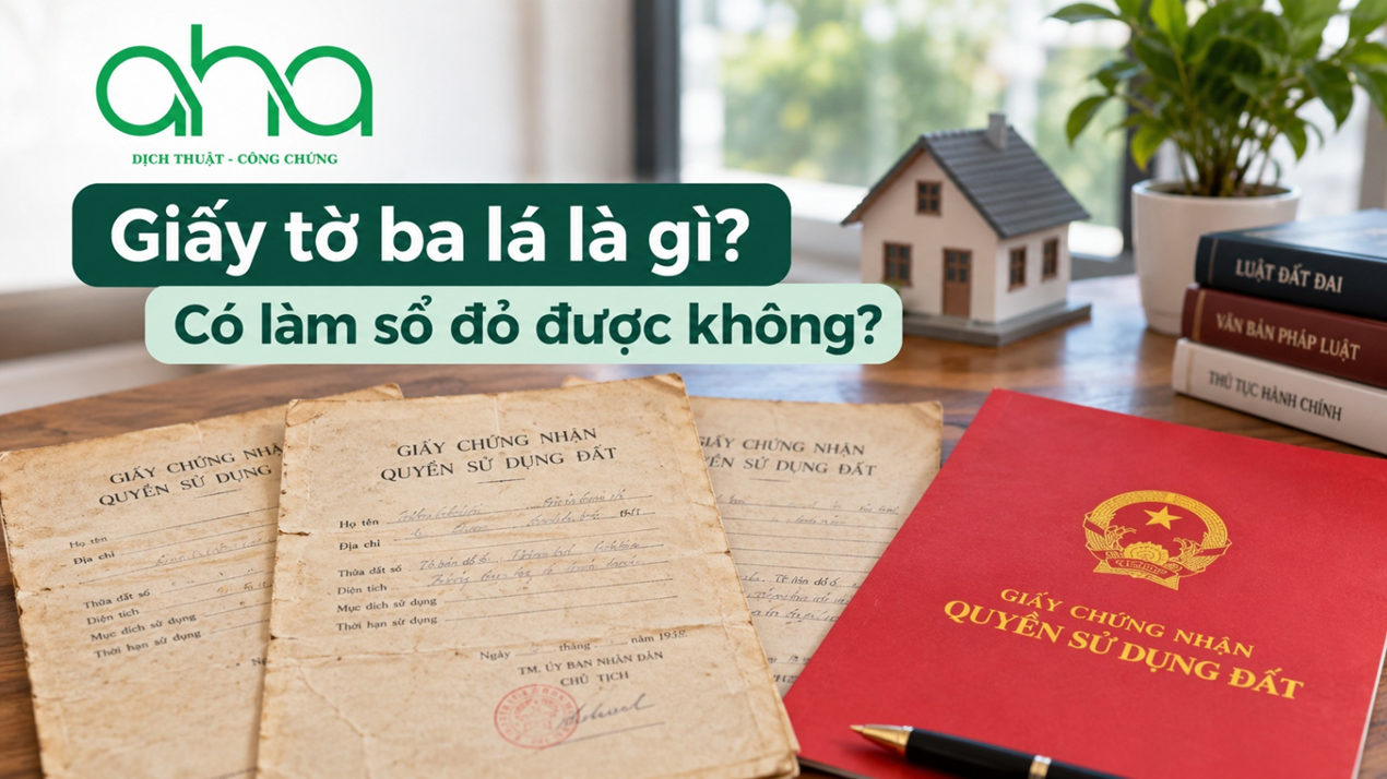 Giấy tờ ba lá là gì? Có làm sổ đỏ được không?