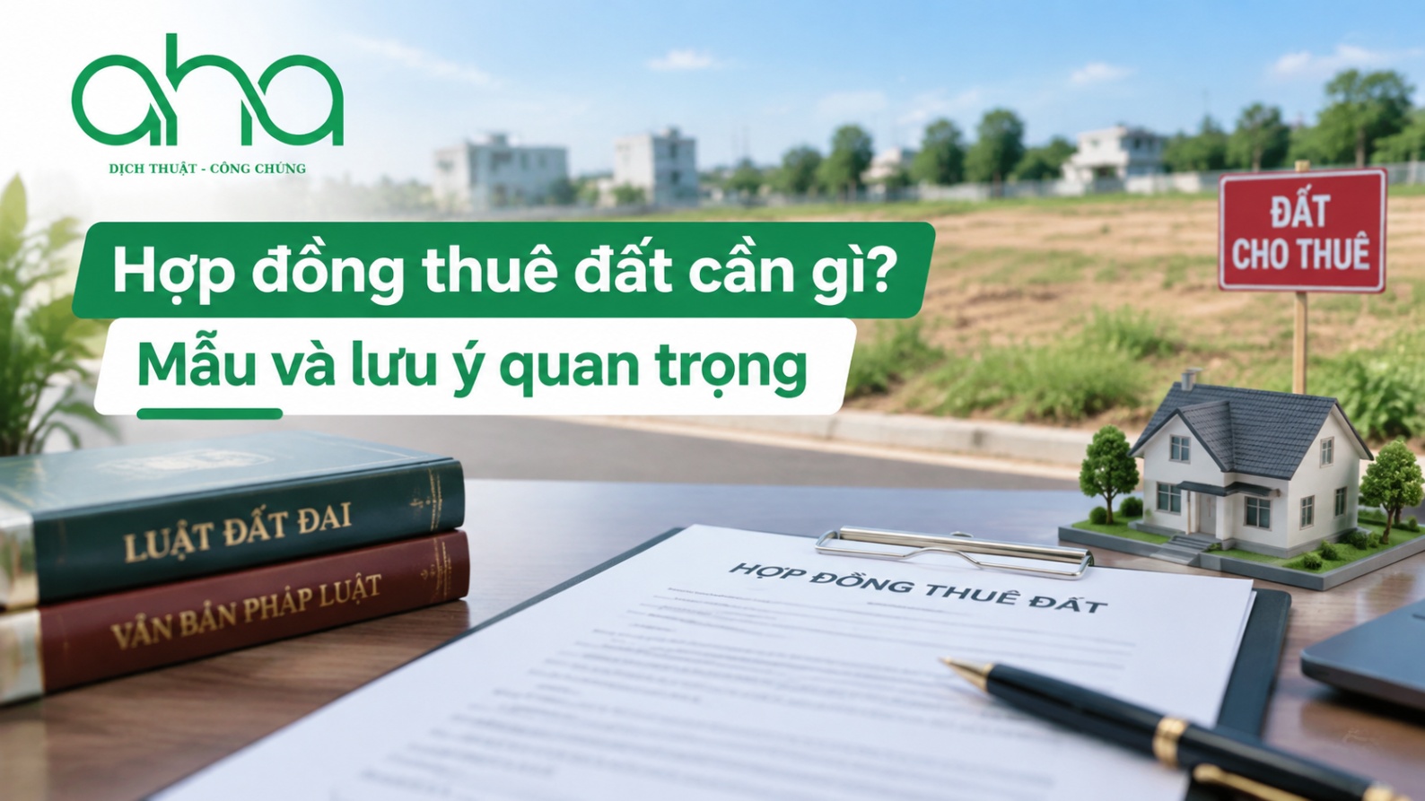 Hợp đồng thuê đất cần gì? Mẫu và lưu ý quan trọng