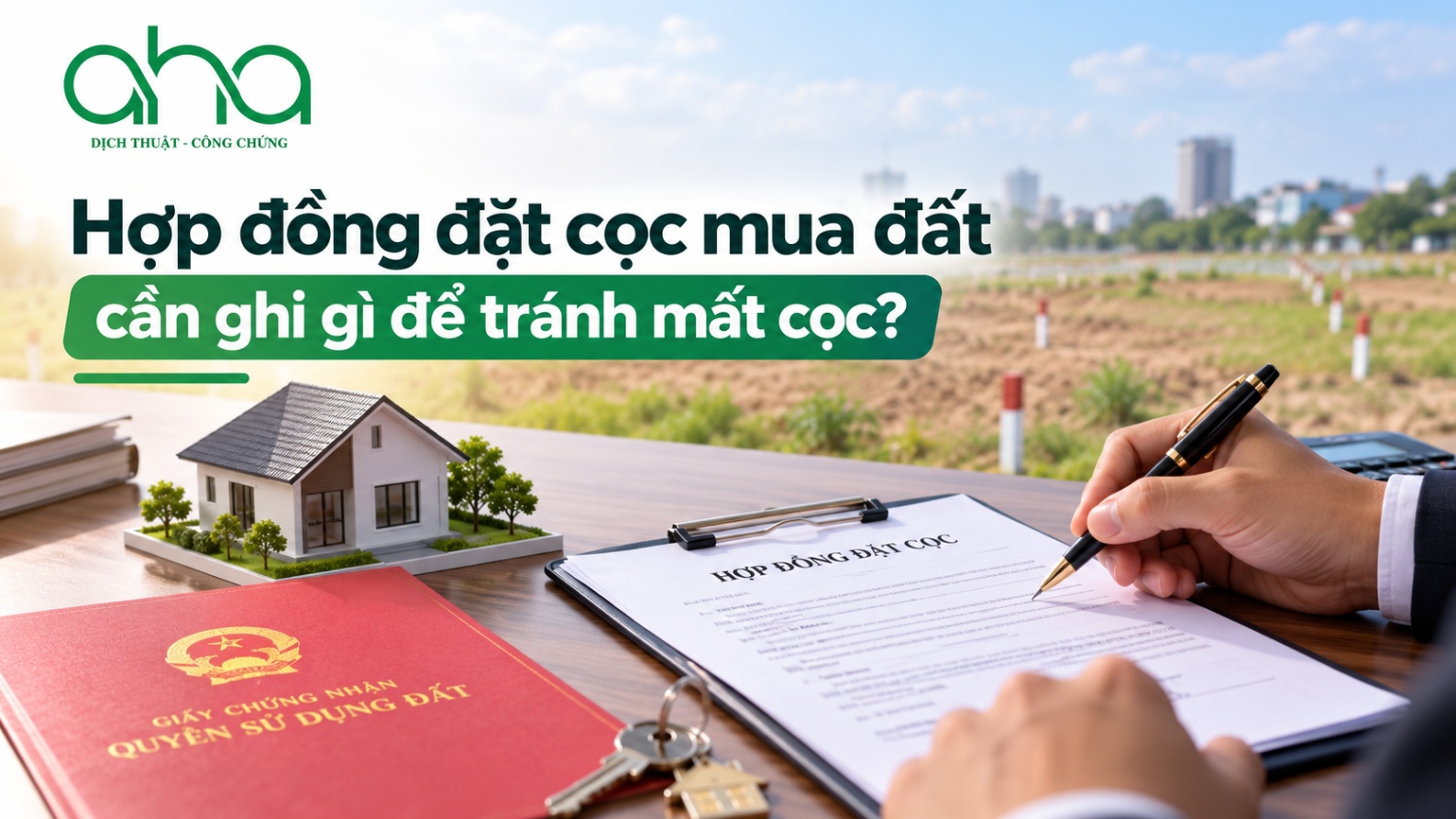 Hợp đồng đặt cọc mua đất cần ghi gì để tránh mất cọc?